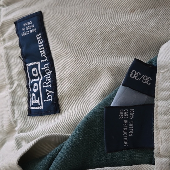 POLO Sportsman Military Green Distress 1967 Patchwork Cargo Jeans NWT - Picture 14 of 16